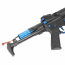 Страйкбольный автомат (Cyma) AR15 PDW Strike Industries AEG Platinum 7 inch (Blue)